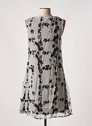 Robe mi-longue imprimé fantaisie sans manche noir DESIGUAL femme
