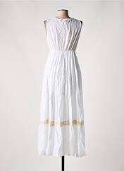 Robe longue blanc MADE IN ITALY pour femme seconde vue