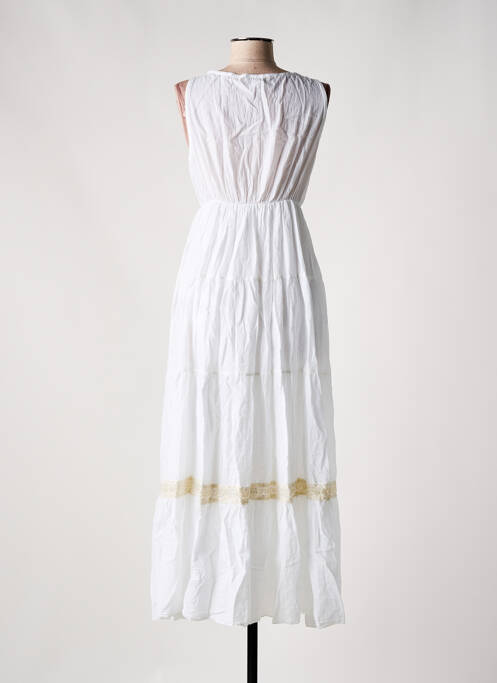 Robe longue blanc MADE IN ITALY pour femme