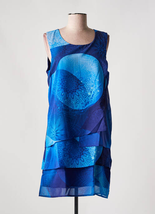 Robe mi-longue bleu DESIGUAL pour femme