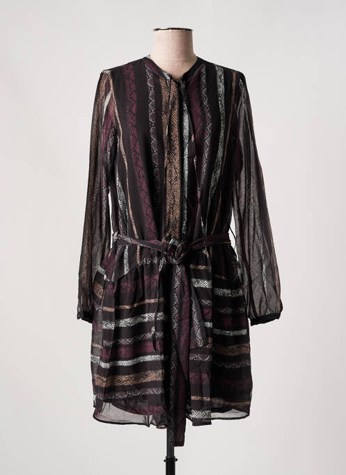 Robe mi-longue noir SALSA pour femme