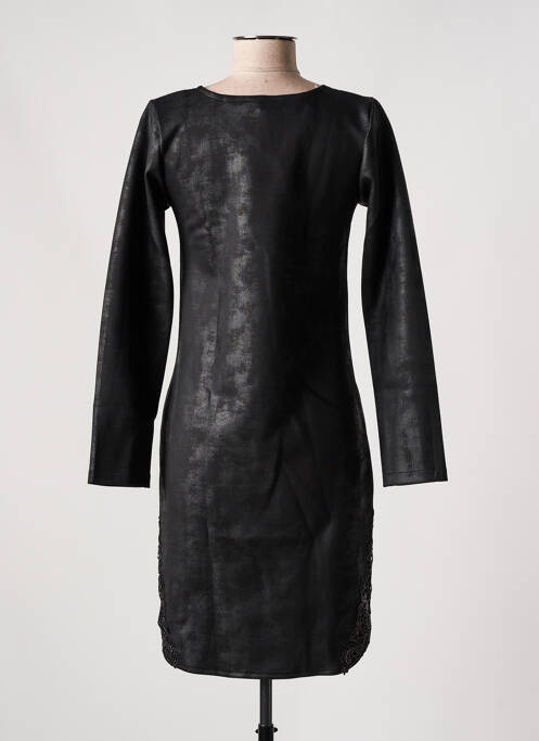 Robe mi-longue noir SUGGEST pour femme