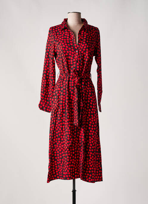 Robe mi-longue rouge SALSA pour femme