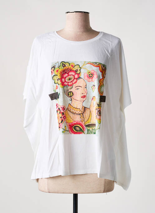 T-shirt blanc DESIGUAL pour femme