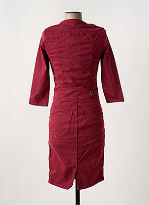Robe mi-longue manches 3/4 manches 3/4 rouge SALSA femme