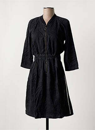 Robe mi-longue manches 3/4 manches 3/4 noir SALSA femme