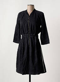 Robe mi-longue manches 3/4 manches 3/4 noir SALSA femme