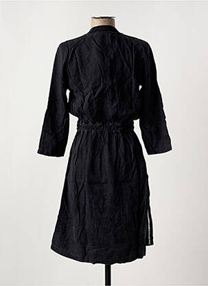 Robe mi-longue manches 3/4 manches 3/4 noir SALSA femme