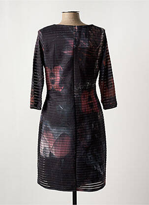 Robe mi-longue manches 3/4 manches 3/4 noir DESIGUAL femme
