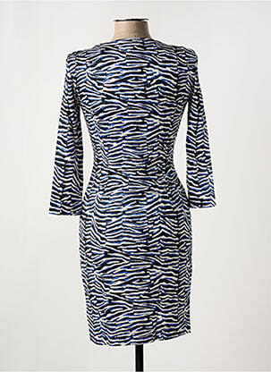 Robe courte manches longues manches longues bleu JOCAVI femme