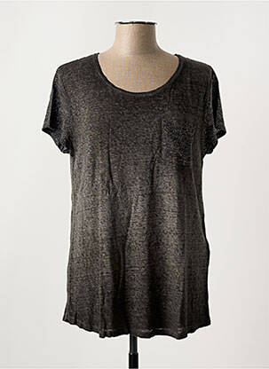 T-shirt stretch manches courtes gris SALSA femme