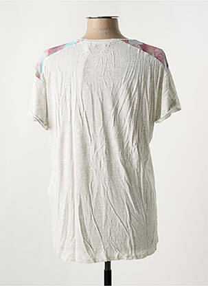 T-shirt coupe droite manches courtes gris SALSA femme