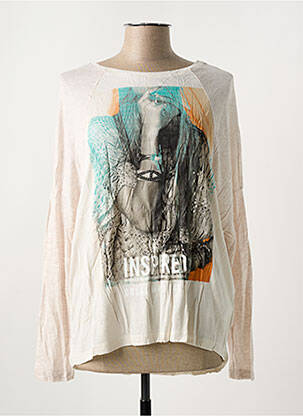 T-shirt manches longues manches longues beige SALSA femme