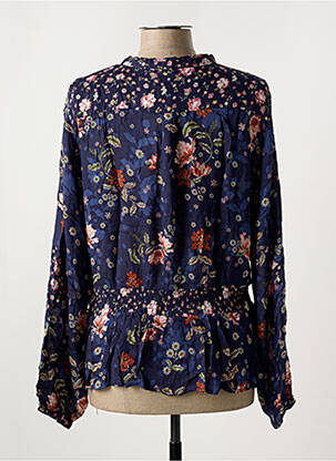 Blouse légère et transparente manches longues bleu SALSA femme