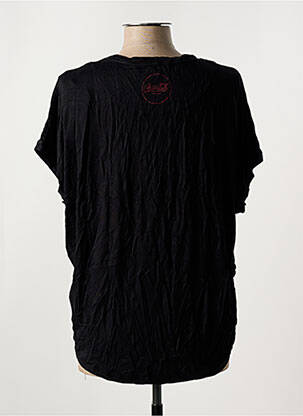 T-shirt sérigraphie manches courtes noir DESIGUAL femme