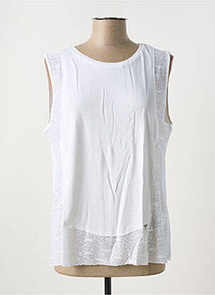 Débardeur stretch sans manche blanc SALSA femme