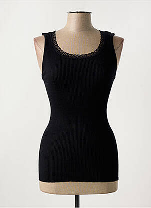 Top/caraco stretch noir GHIRO femme