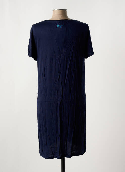 Robe mi-longue bleu DESIGUAL pour femme