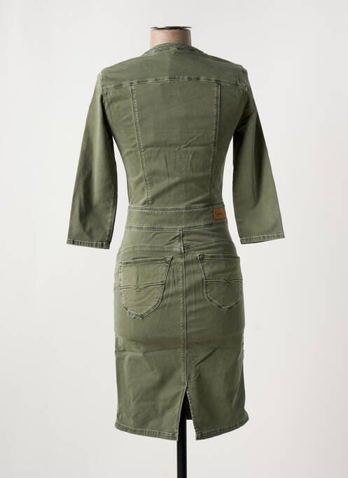 Robe mi-longue vert SALSA pour femme