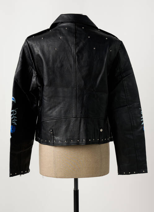 Veste simili cuir noir DESIGUAL femme