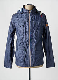 Coupe-vent poignets pressionnés a capuche bleu SALSA homme