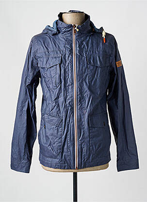 Coupe-vent poches a capuche bleu SALSA homme