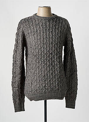Pull stretch manches longues gris TIFFOSI homme