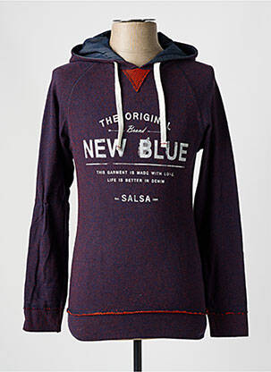 Pull stretch manches longues bleu SALSA homme