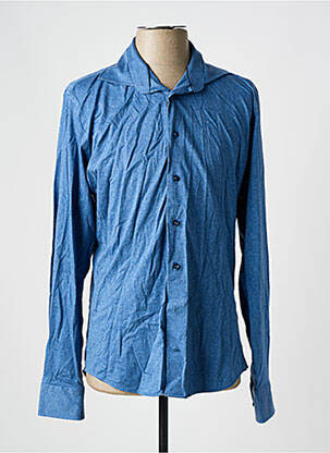 Chemise manches longues imprimé fantaisie bleu PROFUOMO homme