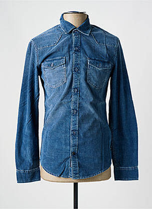 Chemise manches longues coupe cintrée bleu SALSA homme