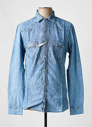 Chemise manches longues coupe cintrée bleu SALSA homme
