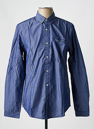 Chemise manches longues coupe droite bleu SALSA homme