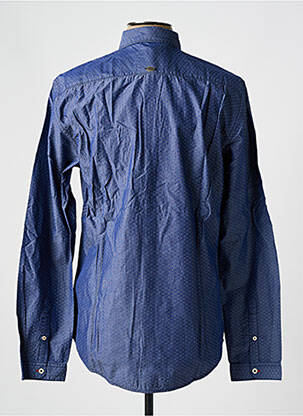 Chemise manches longues coupe droite bleu SALSA homme