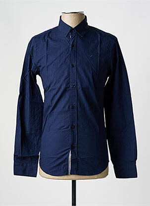 Chemise manches longues coupe cintrée bleu SALSA homme