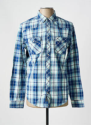 Chemise manches longues imprimé fantaisie bleu SALSA homme