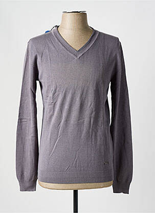 Pull col v manches longues gris SALSA homme