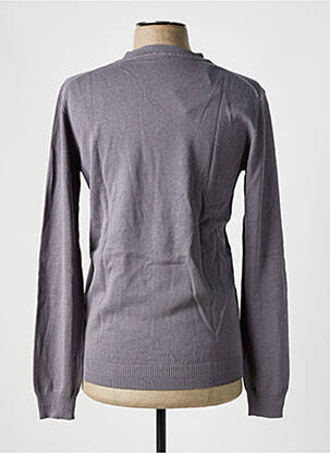 Pull col v manches longues gris SALSA homme