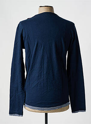 T-shirt coupe cintrée manches longues bleu SALSA homme