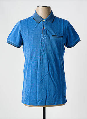 Polo coupe droite manches courtes bleu SALSA homme