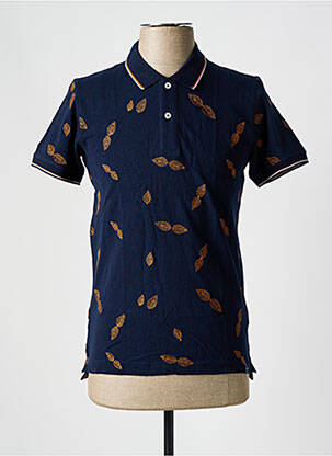 Polo coupe cintrée manches courtes bleu SALSA homme