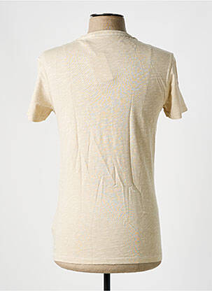T-shirt coupe cintrée manches courtes beige SALSA homme