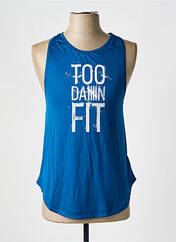 Débardeur bleu ADIDAS pour homme seconde vue