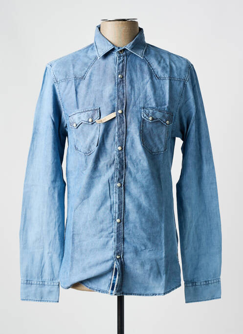 Chemise manches longues bleu SALSA pour homme