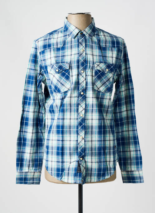 Chemise manches longues bleu SALSA pour homme