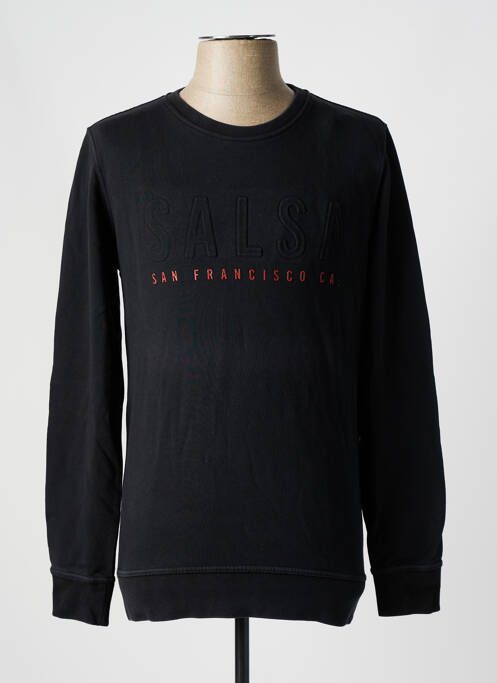 Sweat-shirt noir SALSA pour homme