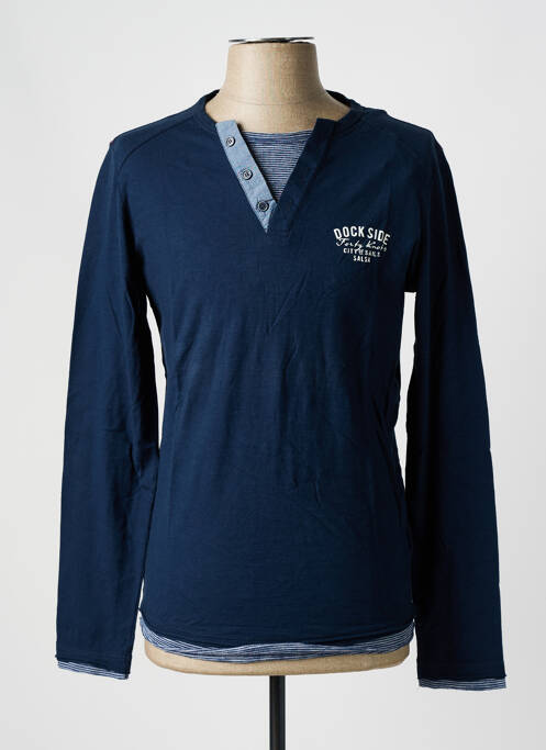 T-shirt bleu SALSA pour homme