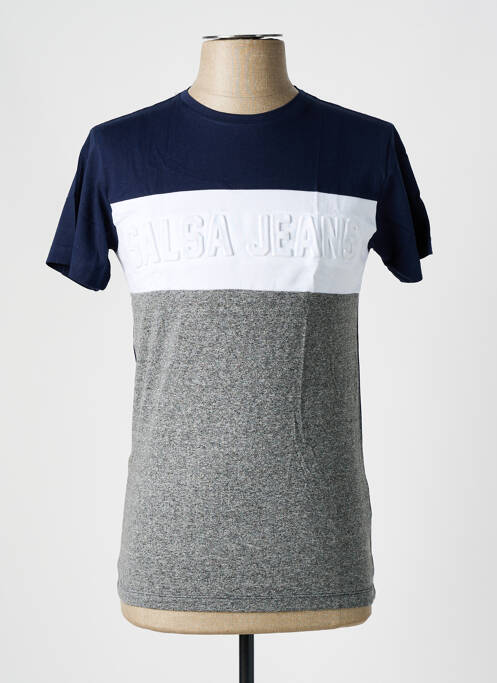 T-shirt bleu SALSA pour homme