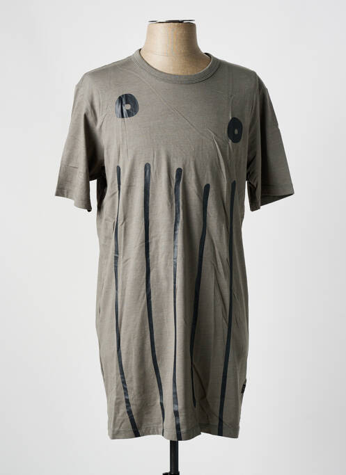 T-shirt gris G STAR pour homme