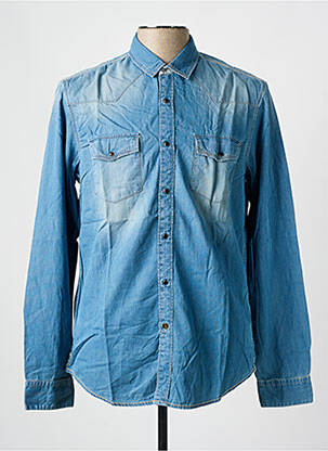 Chemise manches longues poches bleu SALSA homme