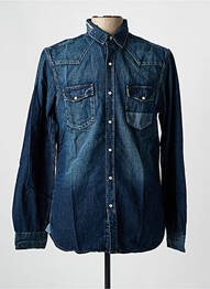 Chemise manches longues poches bleu SALSA homme
